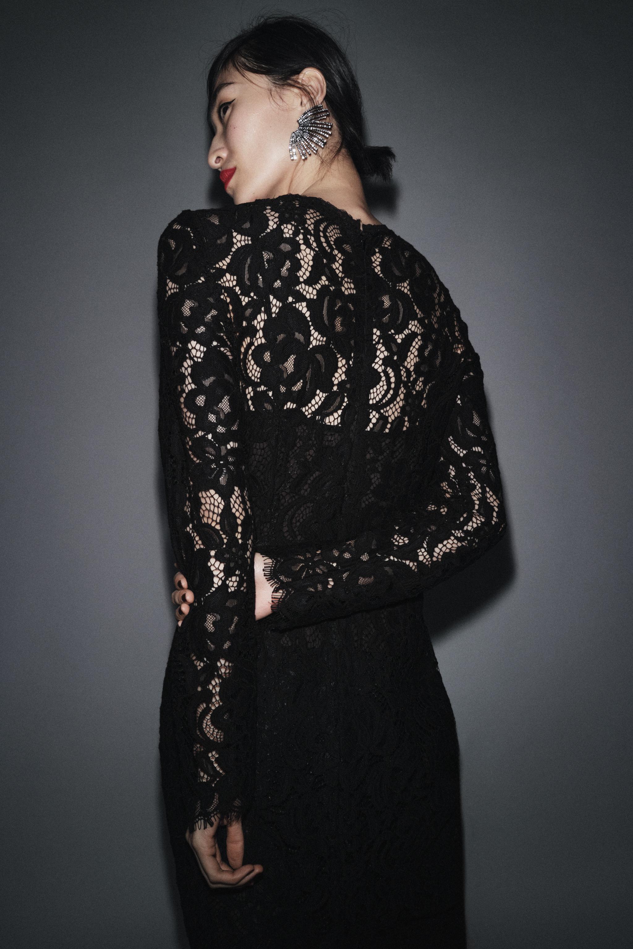 ZW COLLECTION LIMITED EDITION LACE MIDI DRESS